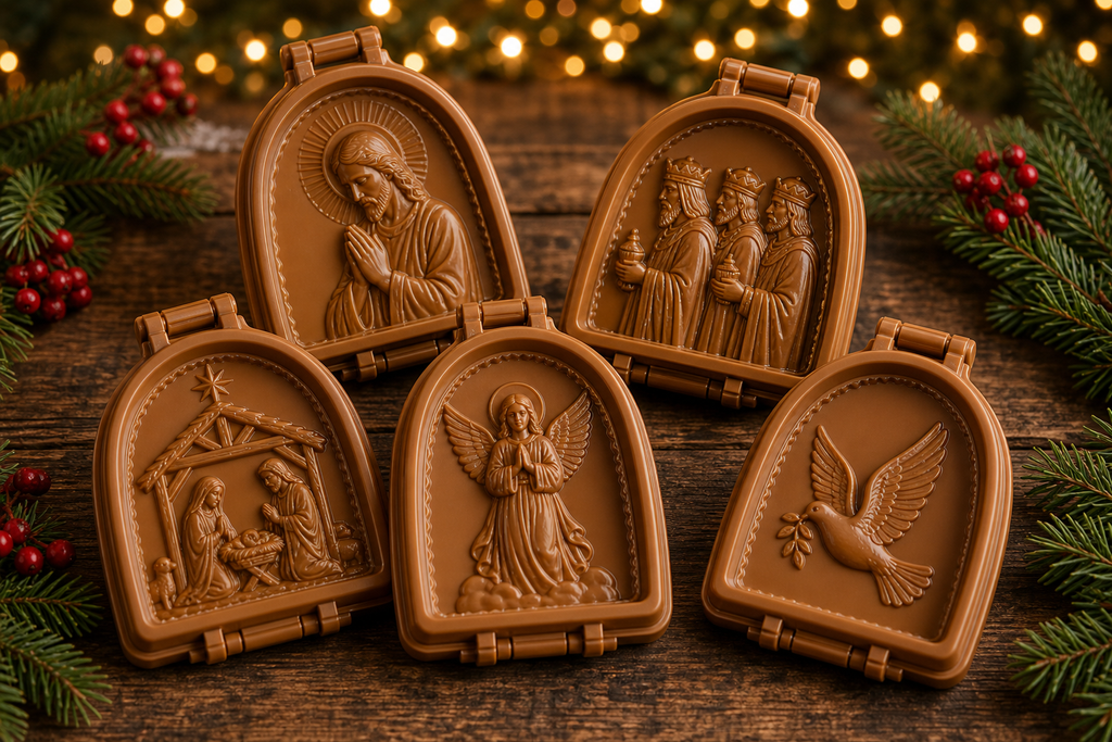 Faith & Nativity mini pie mold collection
