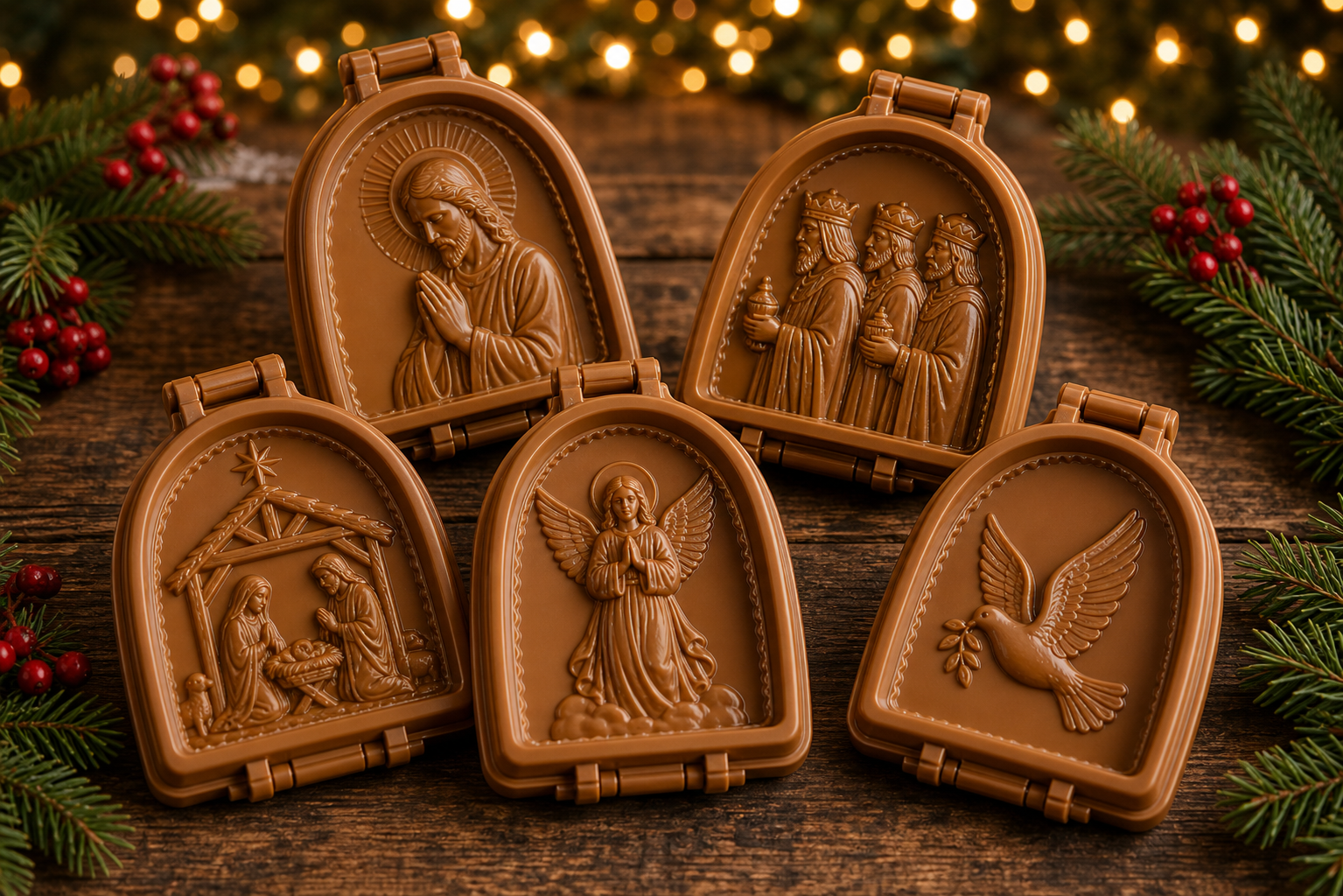 Faith & Nativity mini pie mold collection
